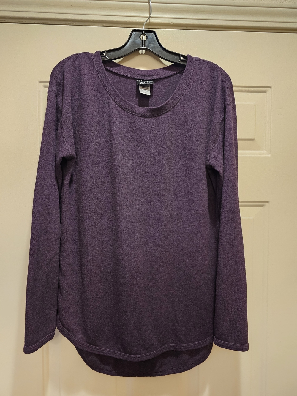Felina Purple Long-Sleeve Crewneck Top